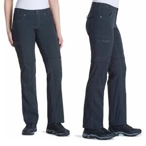 Kuhl Women's Kliffside Convertible Cargo Hiking Outdoor Pants Gray Sz 4